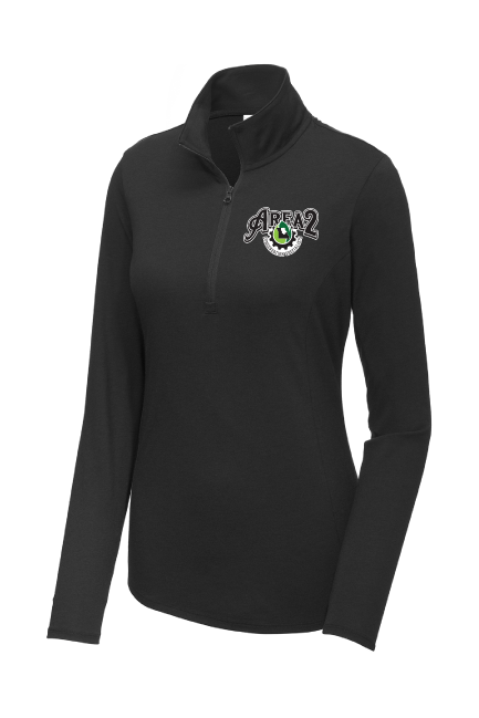 Area 2 Women's Tri-Blend Wicking 1/4-Zip Pullover