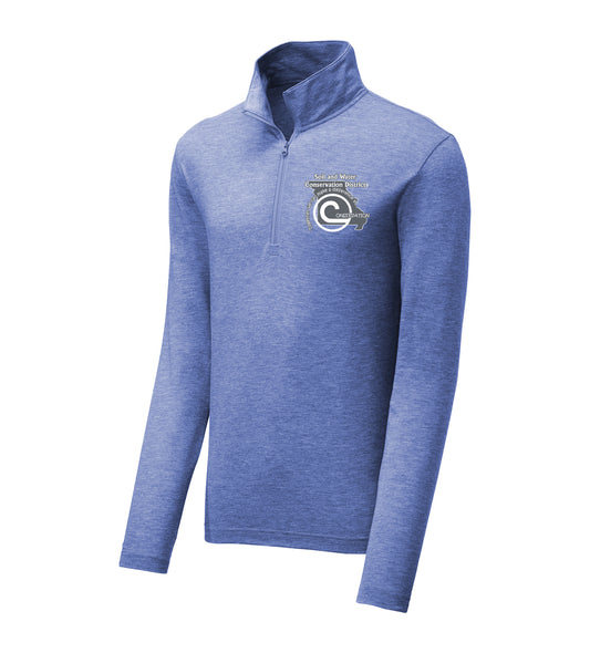 Men's Tri-Blend Wicking 1/4-Zip Pullover